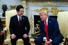 Lee's (left) diplomatic approach successfully navigated Trump's transactional style, producing concrete outcomes while preserving South Korea's strategic autonomy.