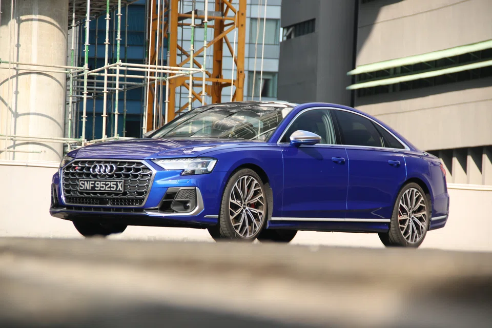 The Audi S8 has a V8 engine that makes all sorts of creamy, wuffling noises, along with 571 horsepower sent to all four wheels.