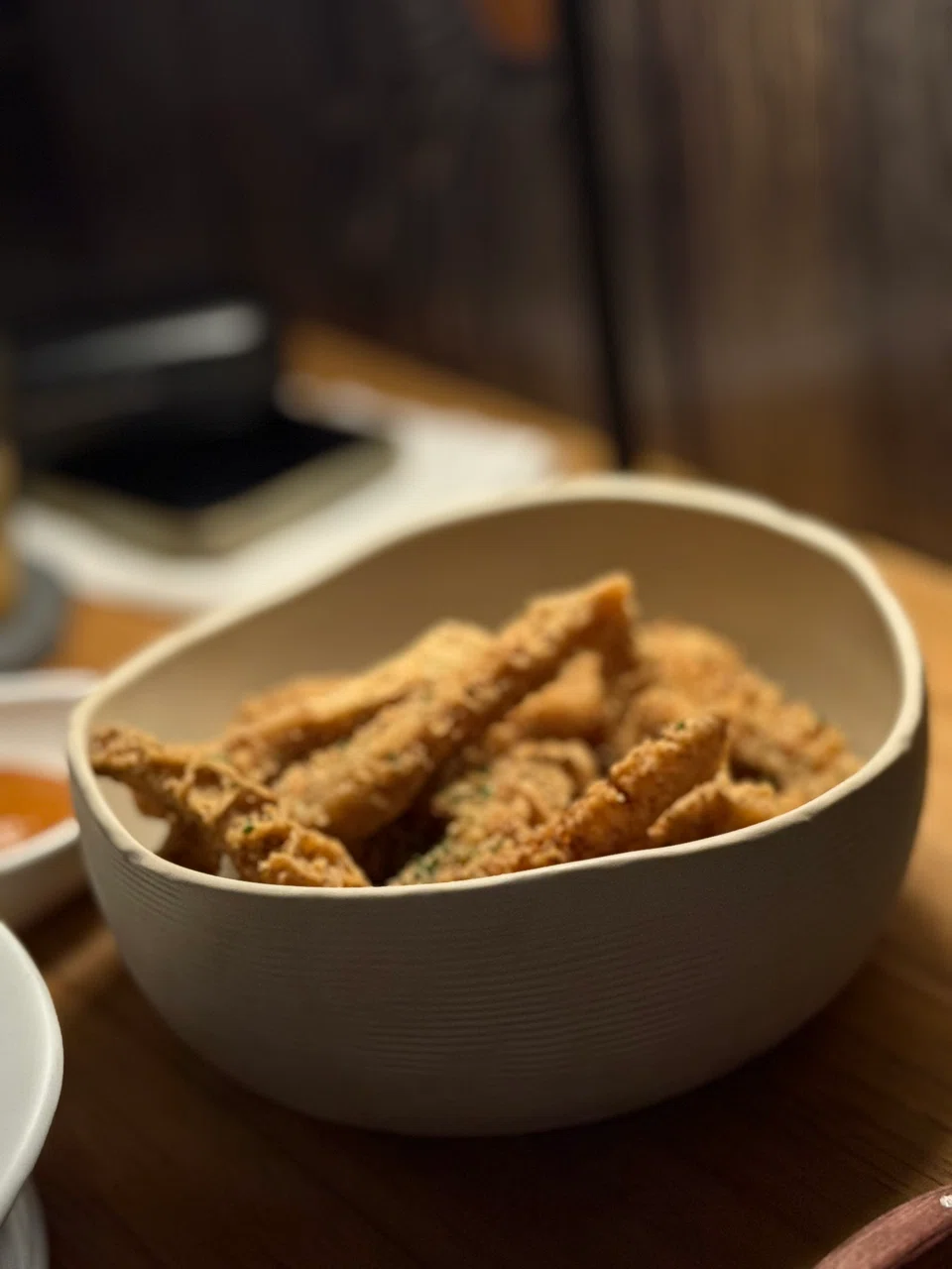 The addictive deep-fried salt and pepper tripe.