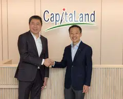 Suchad Chiaranussati, chairman and founder of SC Capital Partners (left) with CapitaLand Investment's group chief executive Lee Chee Koon.