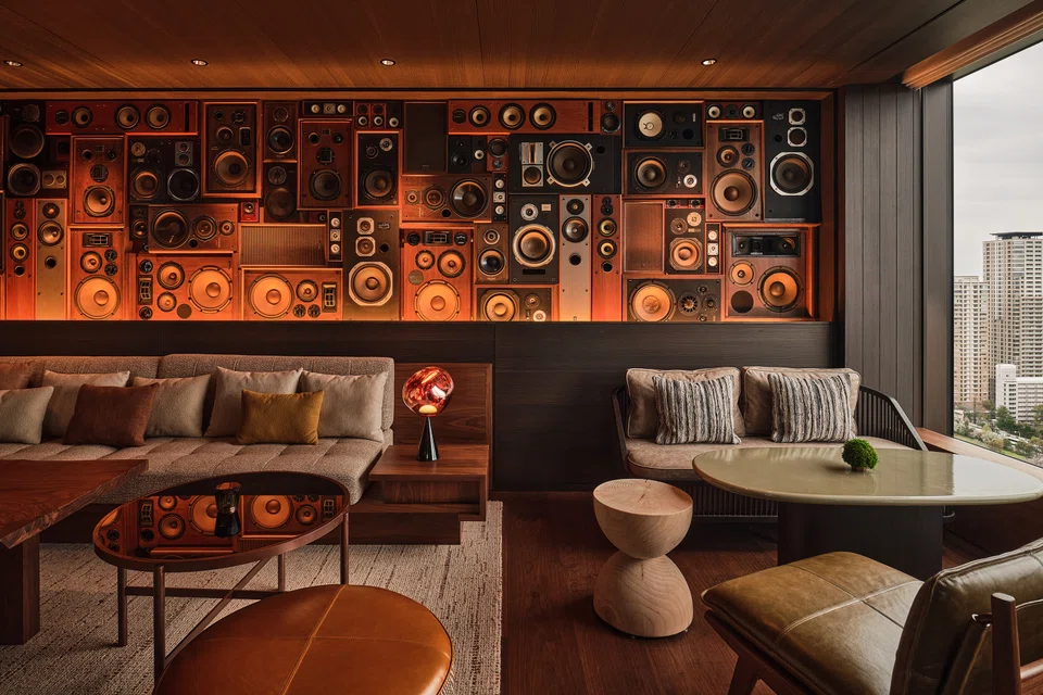 Patina Osaka offers a Listening Room for audiophiles.