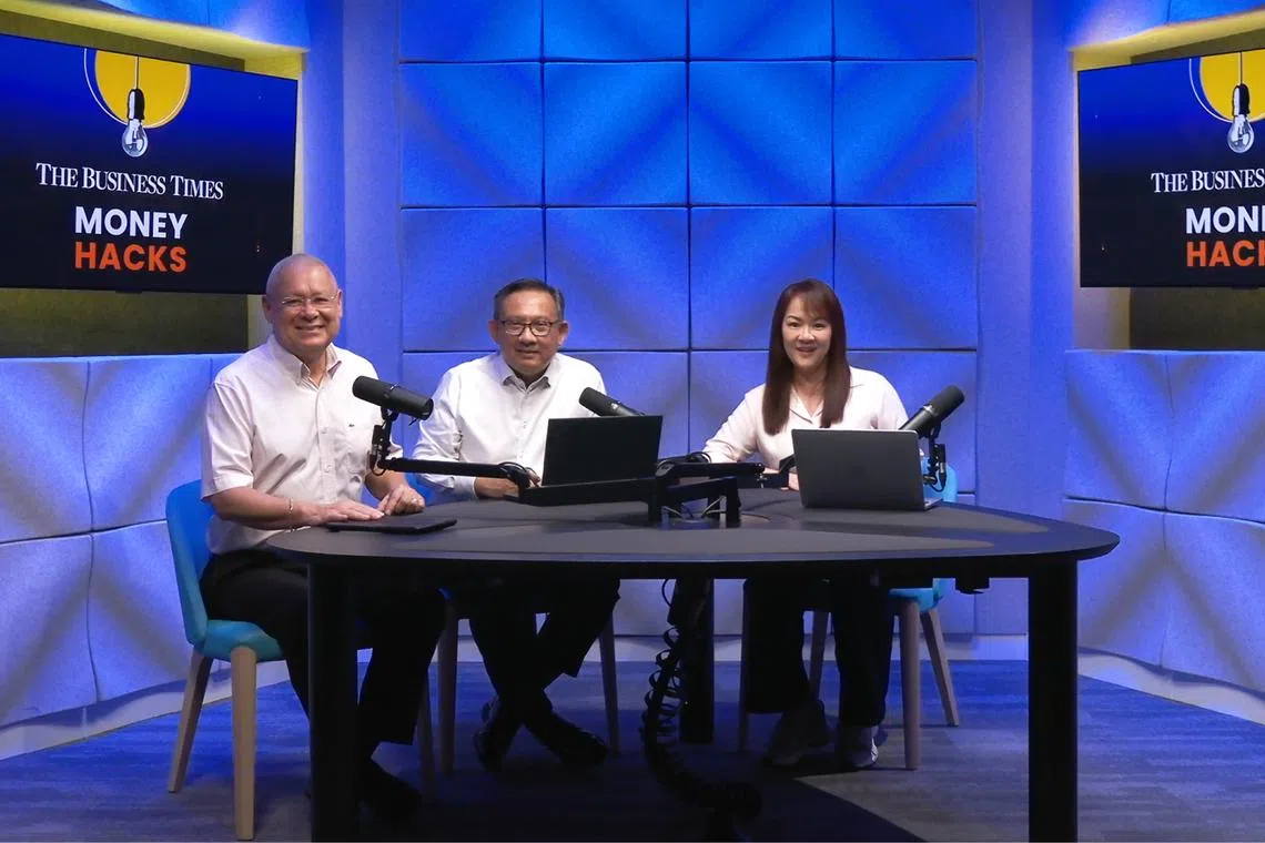 From left: David Kuo of The Smart Investor; Ben Paul, senior correspondent, The Business Times; Howie Lim, correspondent, The Business Times