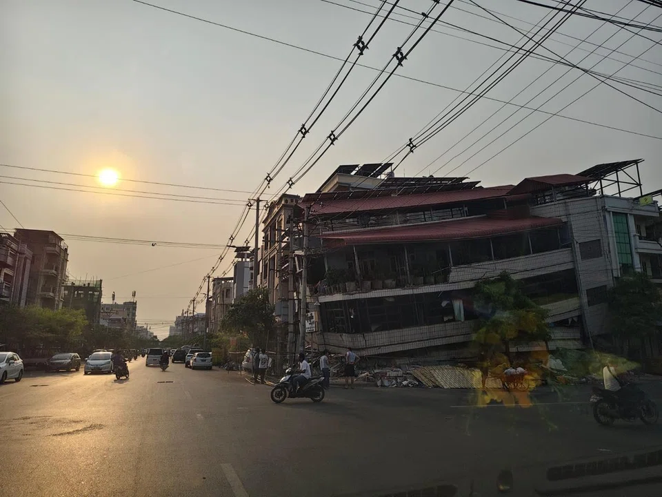 The aftermath of a building in Mandalay city after the 7.7-magnitude earthquake struck on Mar 28. RVi group is working with structural engineers to assess and restore school buildings.