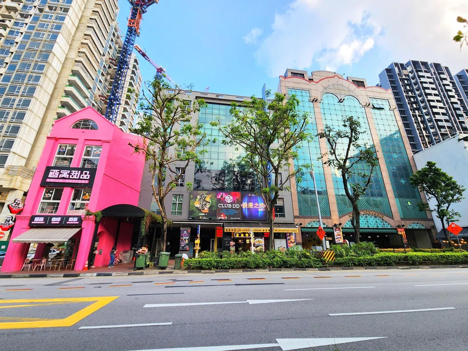 Bugis Point (centre) has been put on the market at an indicative price of S$85 million.