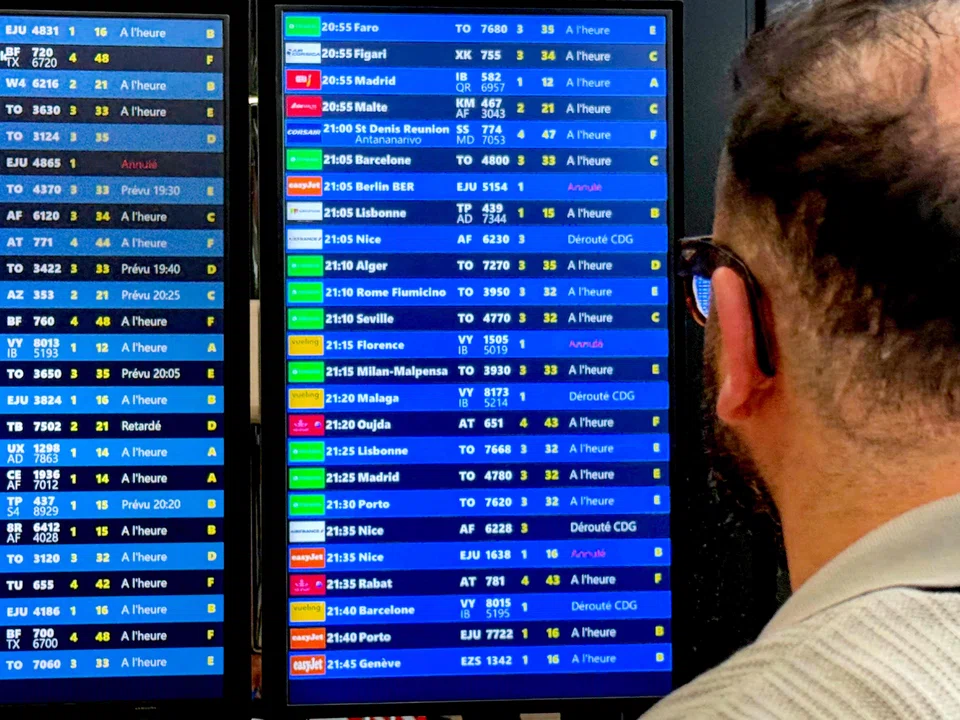 Around 130 flights were cancelled on May 18, 2025 at Paris-Orly airport, affected by a breakdown in air traffic control systems, a spokesman for Aeroports de Paris said. 