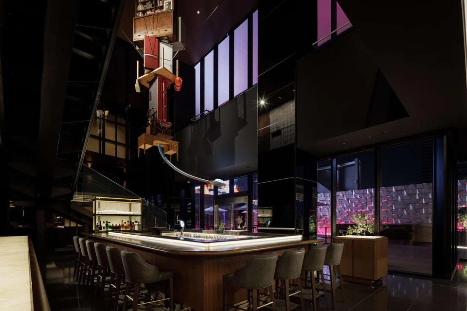 This installation by Tatsu Nishi uses items salvaged from Shinjuku's past.