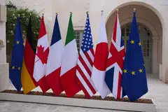 G7 nations would give out loans to Ukraine that will be repaid using the profits generated by the roughly US$280 billion of blocked funds, most of which lie immobilised in Europe. 