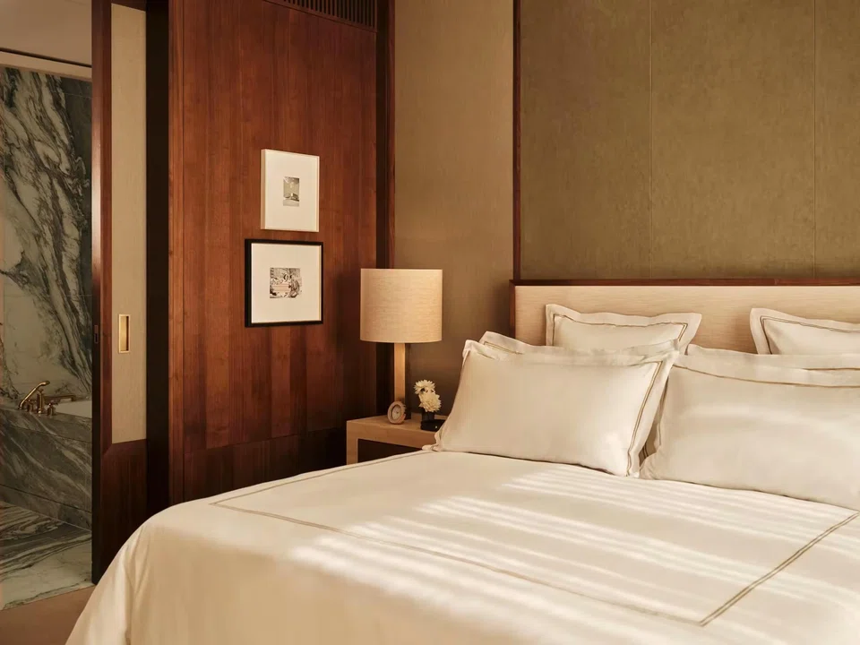 At the Chancery, every last detail feels considered and plush, from the bedside footwear to the complimentary amenity kits. 