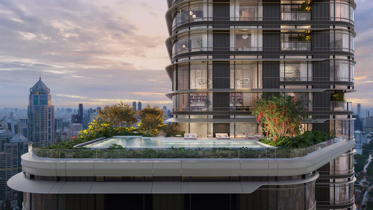 An artist's rendering of Swire Hotels' Upper House Residence in Bangkok.  