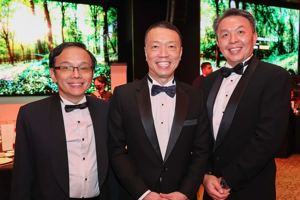 All in the DHL family (from left): Jimmy Yeoh, senior vice-president, chief information officer, DHL Express Apac;  Ken Lee, CEO, DHL Express Apac; Christopher Ong, senior vice-president & managing director, DHL Express Singapore.