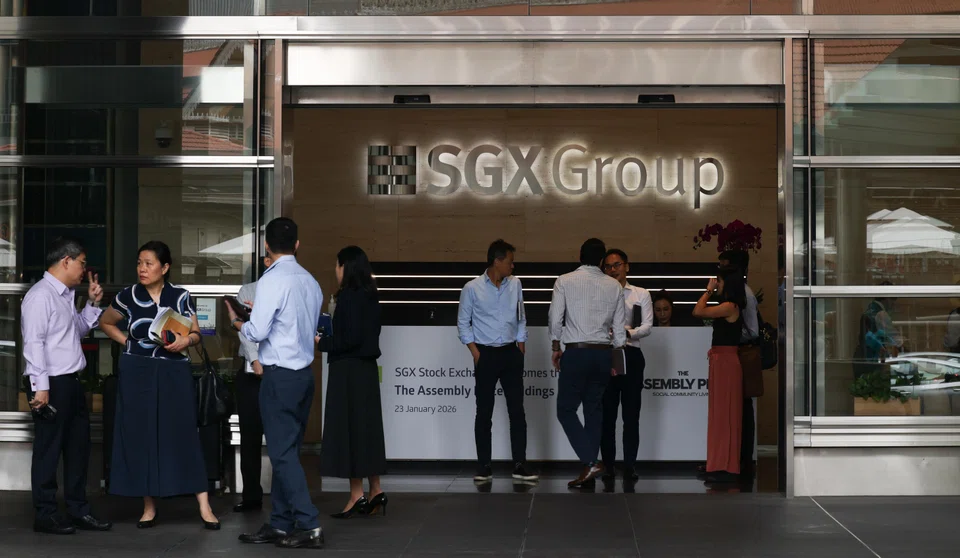 SGX issued a consultation paper on Jan 23 with proposals which include lowering the standard board lot size PHOTO: TAY CHU YI, BT