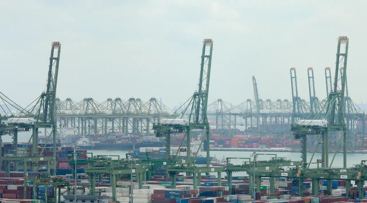 Generic image of the Singapore maritime's port operations at Pasir Panjang