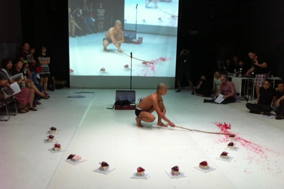 The M1 Singapore Fringe Festival has garnered a reputation for programming cutting-edge performances that deal with sensitive topics, including artist Loo Zihan's Cane (2012). 
