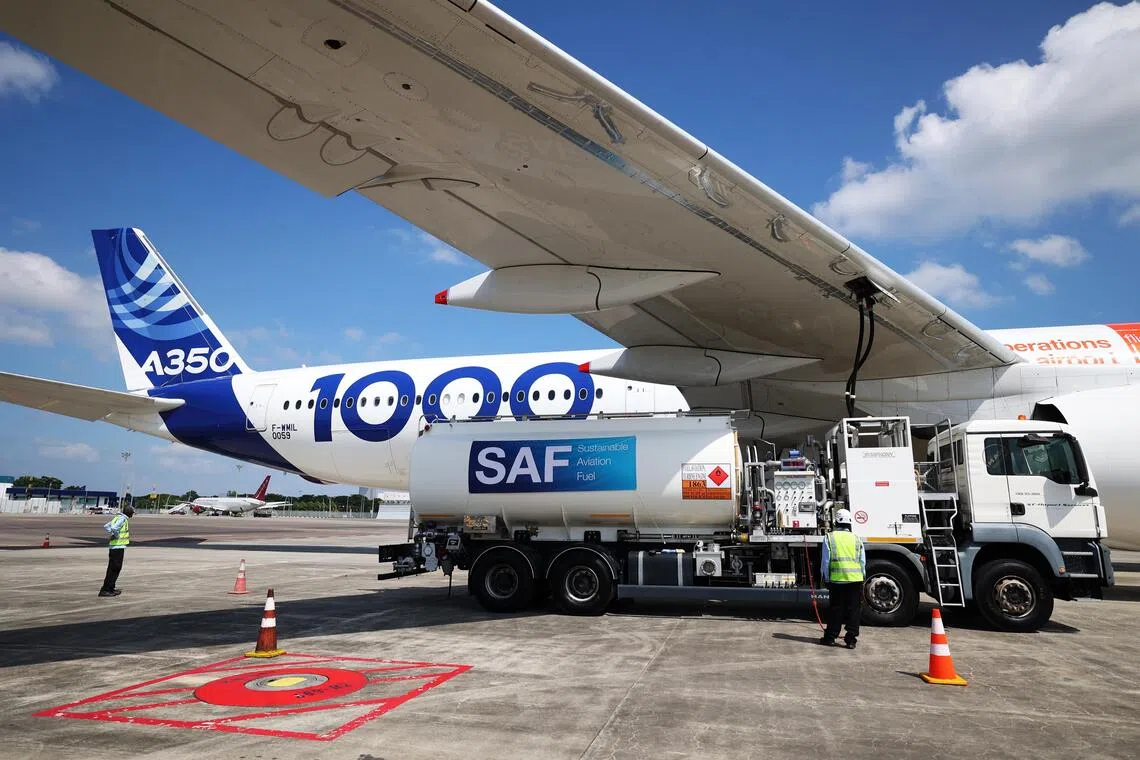 From 2026, all flights departing from Singapore must use at least 1% sustainable aviation fuel. 