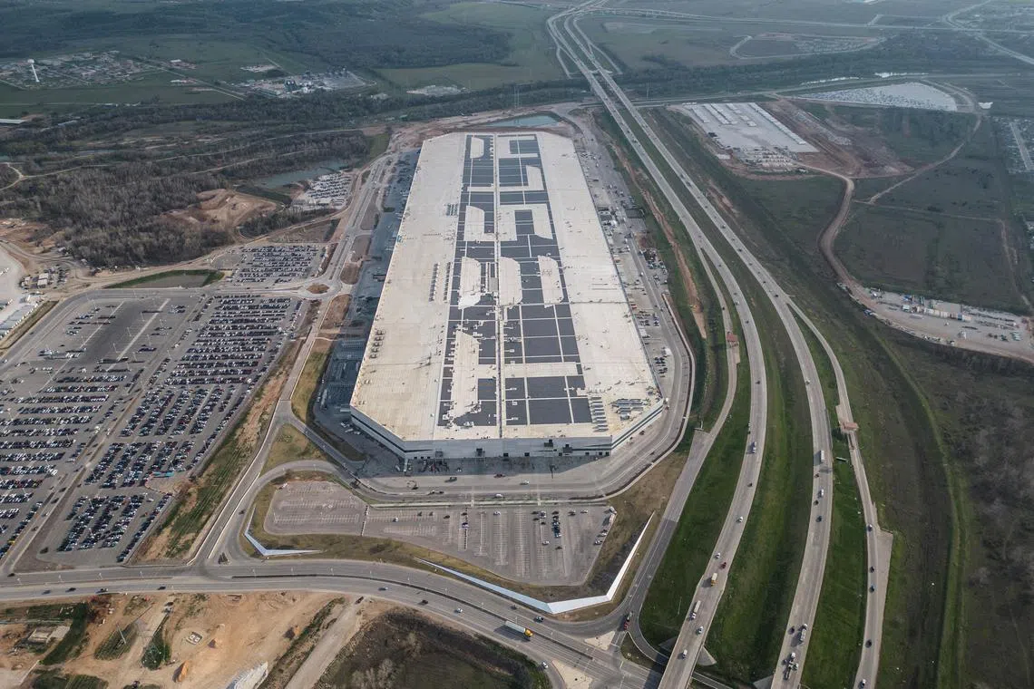 The Tesla gigafactory in Austin, Texas. Tesla was cited and fined about US$7,000 for two other workplace safety violations at its Texas plant last year, both involving violations of rules to protect workers from chemical hazards. 