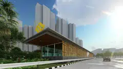 An artist impression of the future Pasir Ris East MRT station on the Cross Island Line. Construction works of the line is expected to be completed by 2030. 