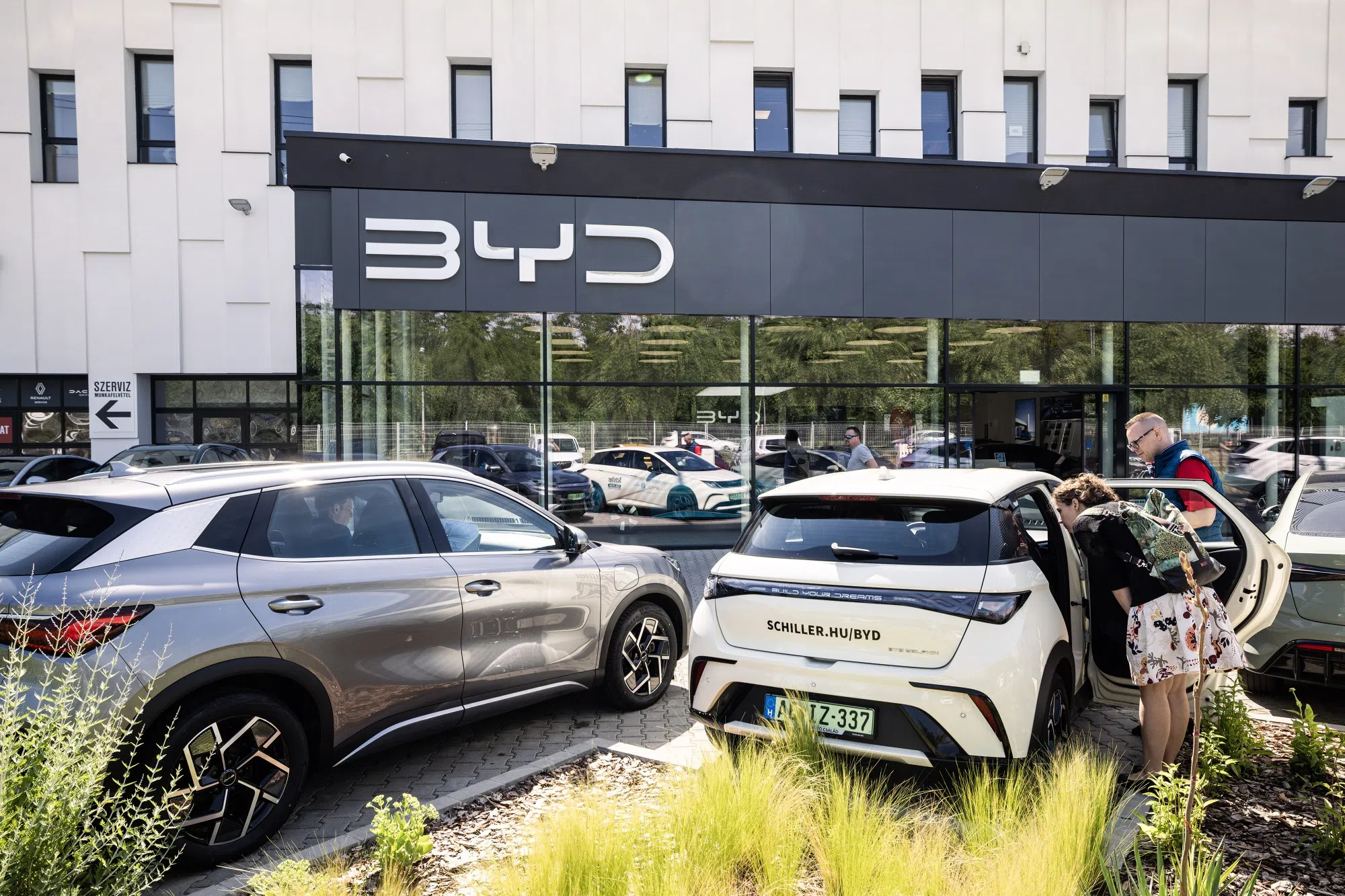 A BYD showroom in Budapest. Photographer: Akos Stiller/Bloomberg
