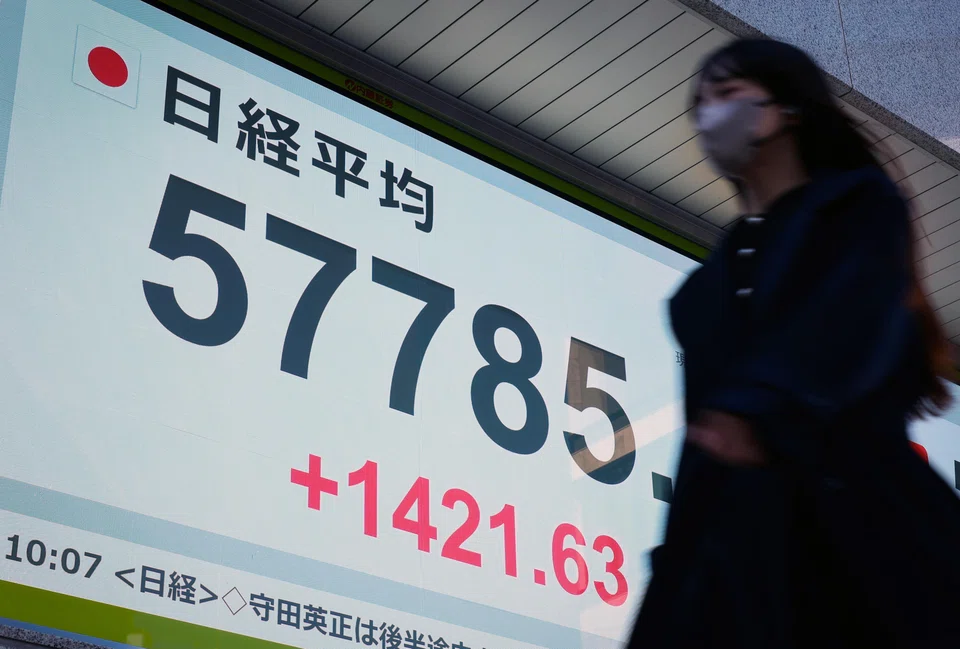 The Nikkei 225 Index rose 0.14 per cent to 57,739.20 in early trading on Thursday after earlier touching an intraday peak of 58,004.72.