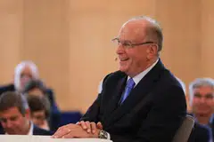 “We see significant growth potential in infrastructure, technology, retirement and whole portfolio solutions, with a strong pipeline that has some of the best breadth that we’ve ever seen,” says chief executive officer Larry Fink. 