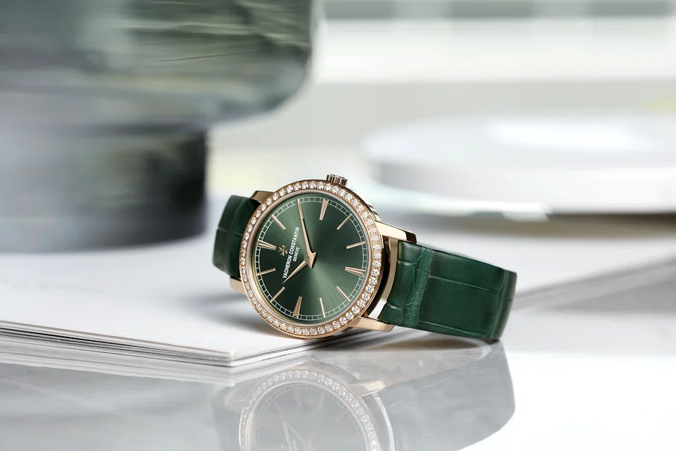 Vacheron Constantin's Traditionnelle Manual-Winding (33 mm diamond-set).