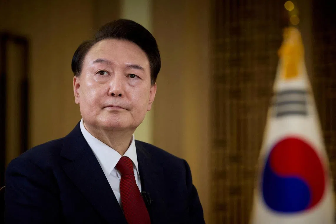 President Yoon Suk Yeol will be in Singapore between Oct 7 and 9. 