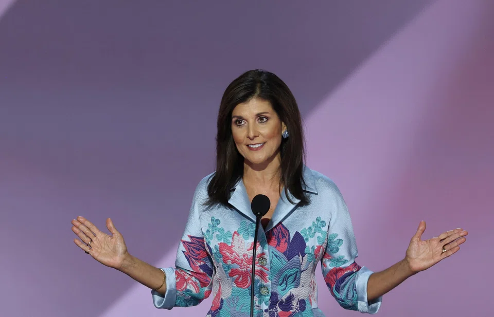 Former Republican presidential contender Nikki Haley, who had described Trump as unfit for office during her campaign, urged her supporters to vote for him over Democratic President Joe Biden "for the sake of our nation".