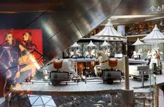 A merry-go-round is seen at New World Development's K11Art Mall. Adrian Cheng, 45, abruptly stepped aside as chief executive officer of the company last year. 