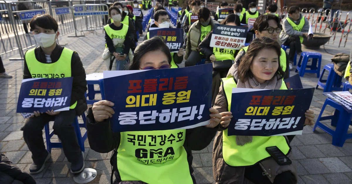 South Korea doctors walk off job over medical school slots - The ...