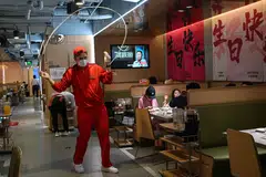 A Haidilao hot pot restaurant in a Beijing mall. Super Hi attributes the jump in delivery revenue to sustained investment and marketing efforts in the delivery business, as well as the expansion of its delivery network alongside growing restaurant coverage.