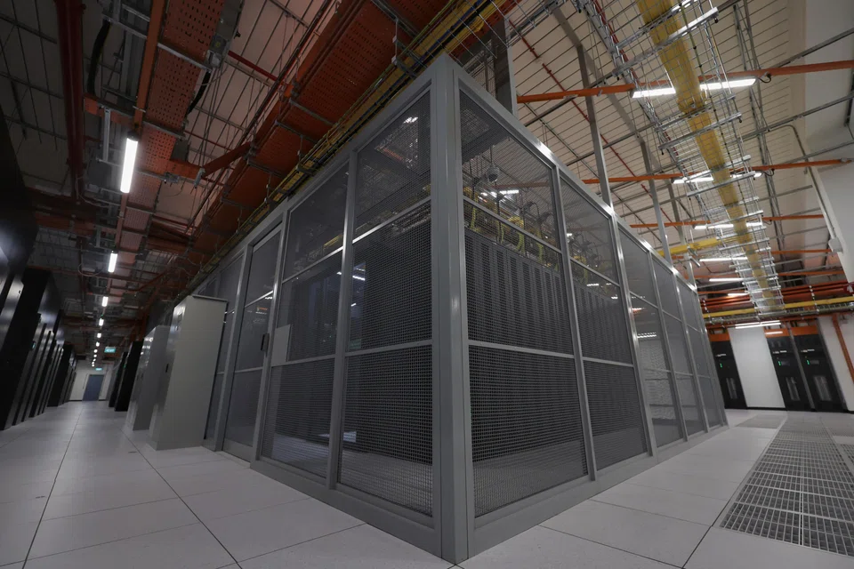 Digital Realty's data-centre facility in Loyang. The data-centre provider leased a total of 54.7 MW from its data centres between the first quarter of 2022 and the first quarter of 2024 alone.   