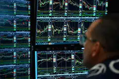 The S&P 500 opened higher by 19.45 points, or 0.44 per cent, at 4,487.16, while the Nasdaq Composite gained 96.24 points, or 0.70 per cent, to 13,818.25.