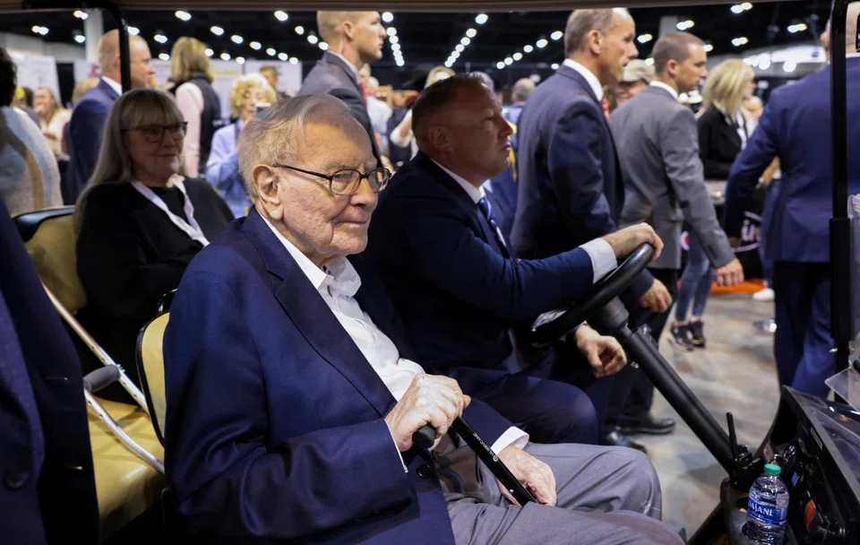 Warren Buffett at Berkshire Hathaway's annual shareholders' meeting in Omaha, Nebraska, on May 3, 2024. 