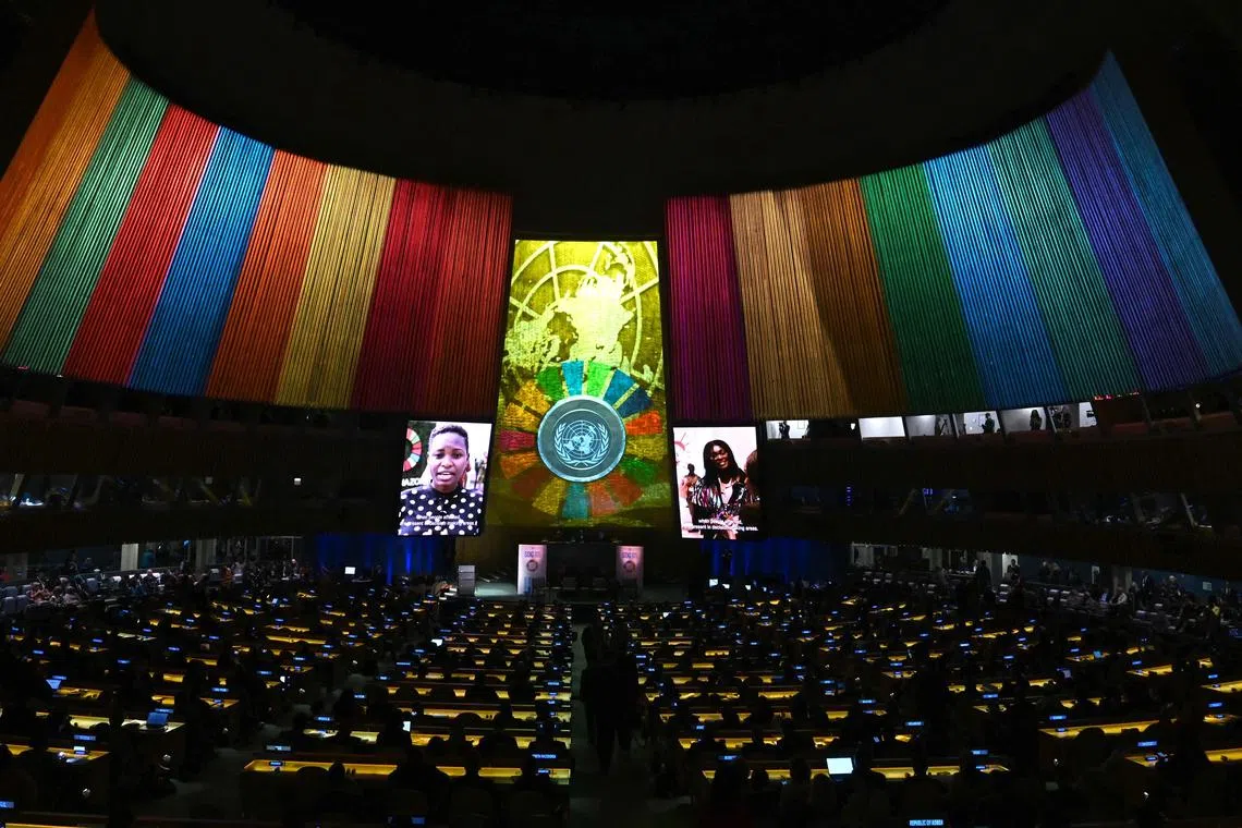 The second Sustainable Development Goals summit in New York. Progress on the goals is happening at less than a quarter of the pledged speed.