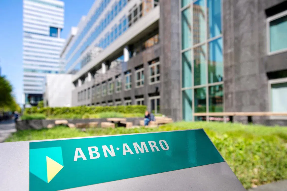 ABN Amro's net profit was above estimates at 642 million euros, but down 26 per cent compared to last year.