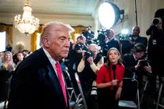 US President Donald Trump has faced pressure from the right wing of his party to spend more time on the “home front” instead of foreign trips and peace negotiations.