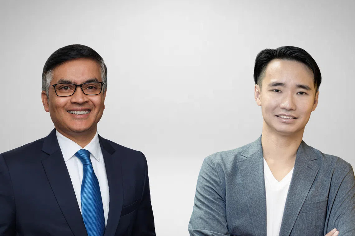 Harish Venkatesan, head of corporates and business banking, HSBC Singapore (left), and Kelvin Teo, co-founder and group CEO, Funding Societies.