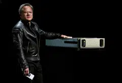 “Agile companies will take advantage of AI and boost their position. Companies less so will perish,” the Nvidia CEO Jensen Huang says.