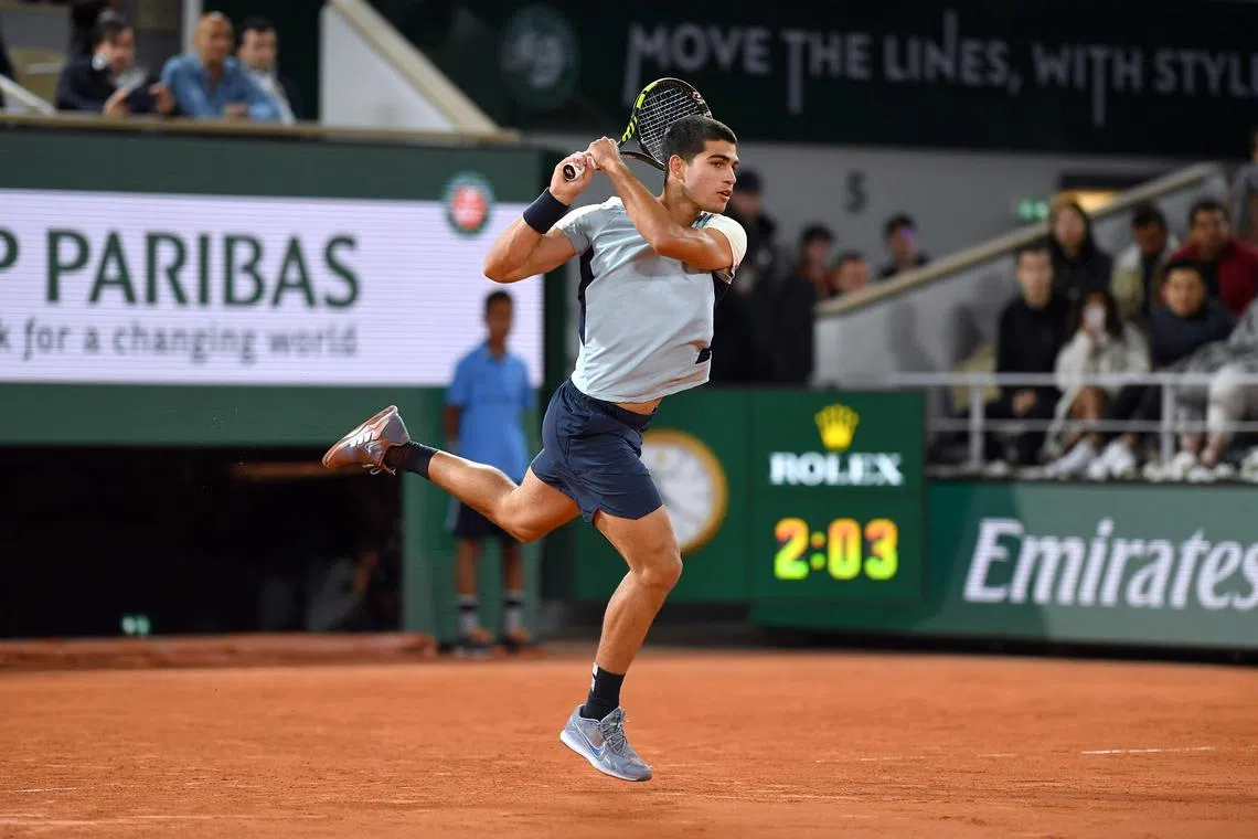 Alcaraz said he had to dig deep after admitting his energy levels dropped after a dominant first two sets.