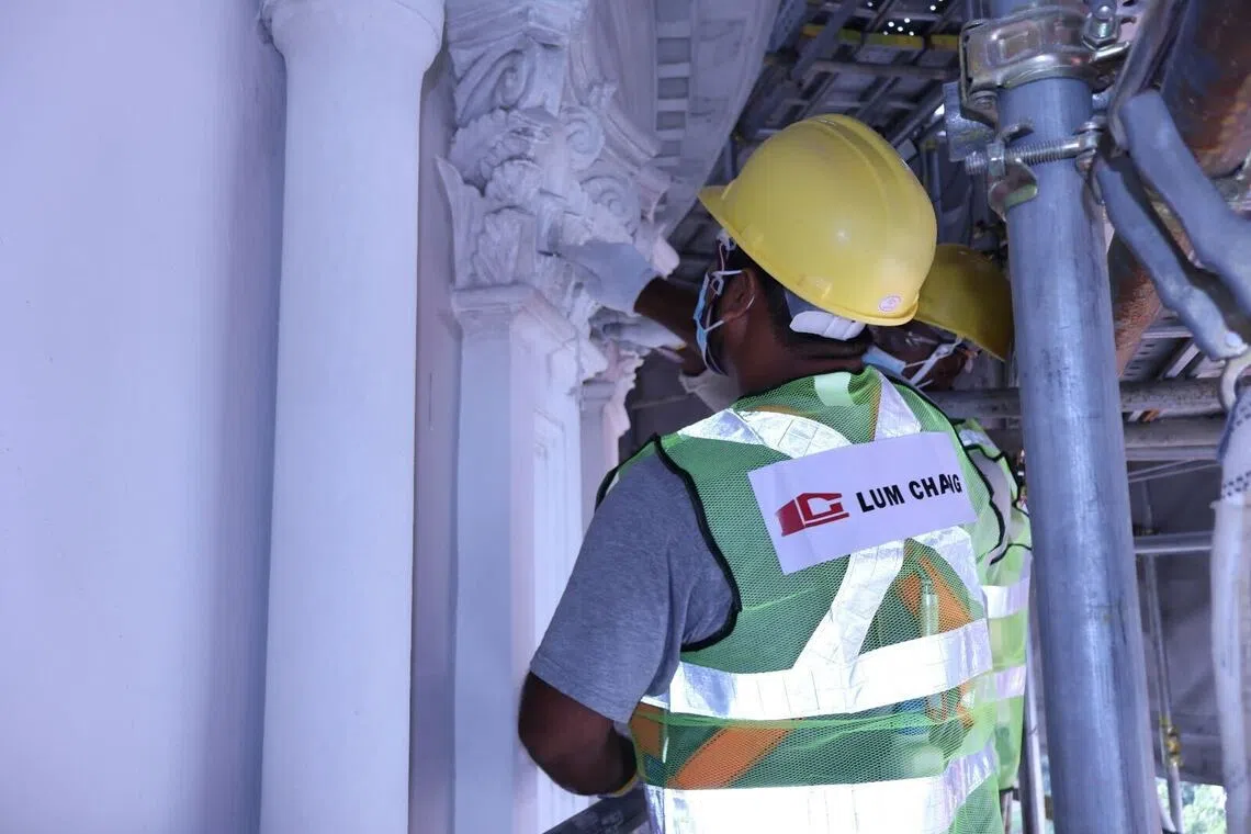 The larger of the two contracts is valued at about S$31.9 million, while the other is valued at about S$31.5 million.