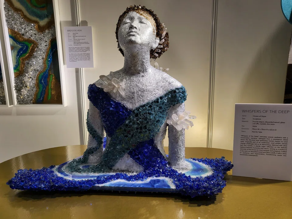 The artwork, Whispers of the Deep, was restored by founder of Peace of Art Eunice Yeo. 