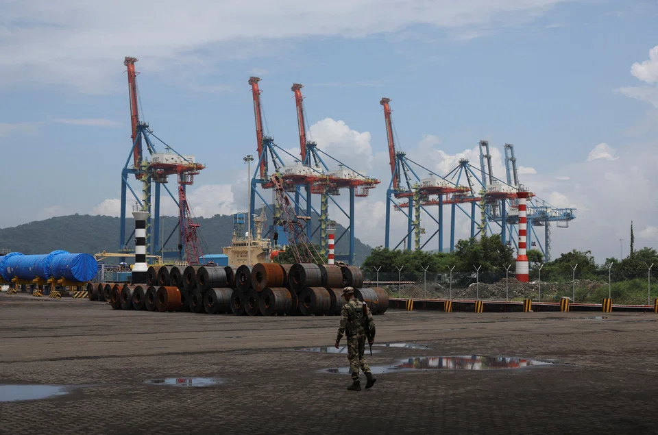 Above: Jawaharlal Nehru Port in Navi Mumbai, India. Indian exports to the US dropped 8.6 per cent year on year to US$6.3 billion in October. 