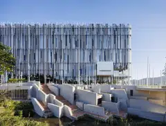 The materials for the New Taipei City Art Museum have symbolic and form-making value.