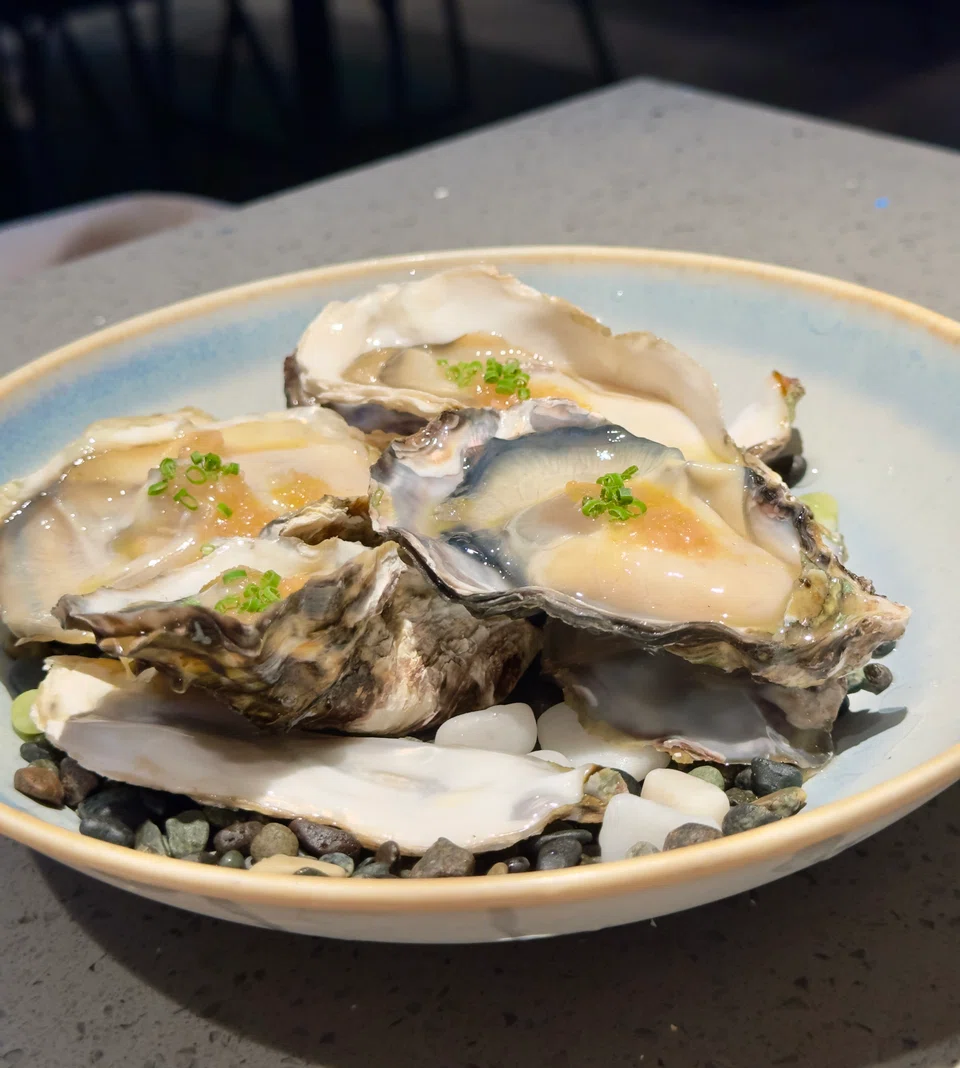 Fresh Japanese oysters with a yuzu relish.