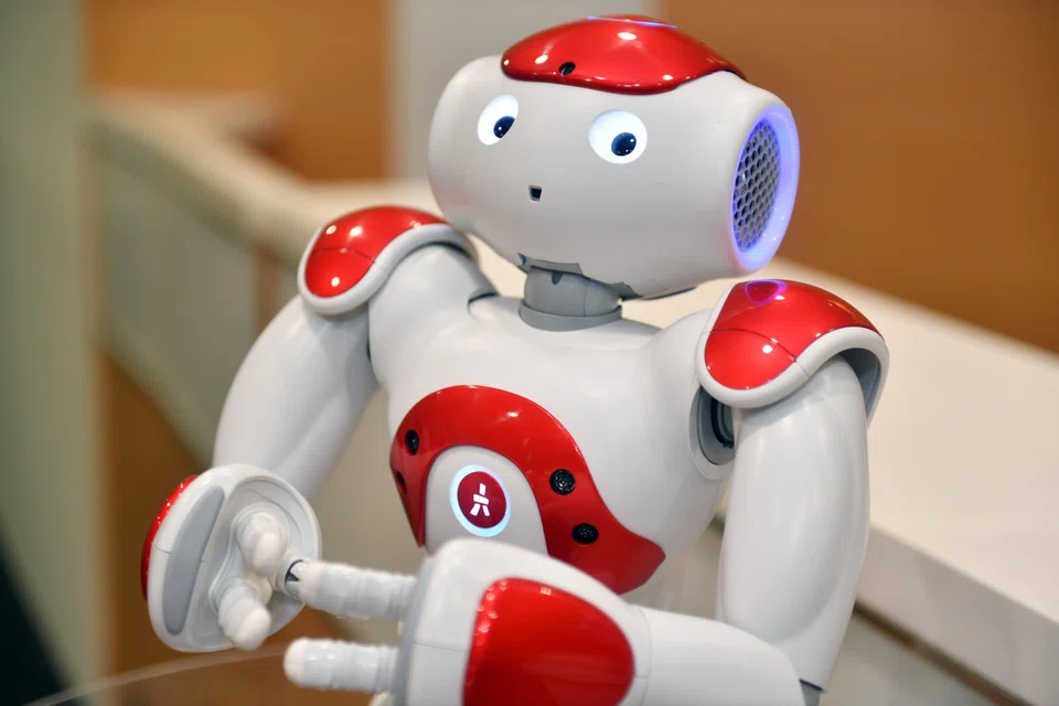 Nao, a Softbank humanoid that's a programmable personal teaching assistant and can help teachers bring lessons to life. 