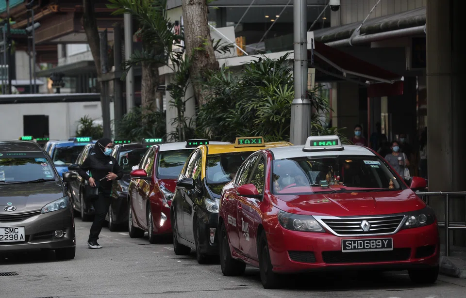Singapore's taxi fleet shrank by almost a fifth during the past two years, government data show.