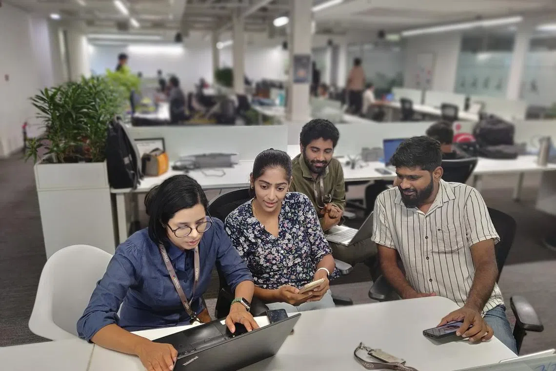 Crayon Data's team at the company's development centre in Chennai, India.