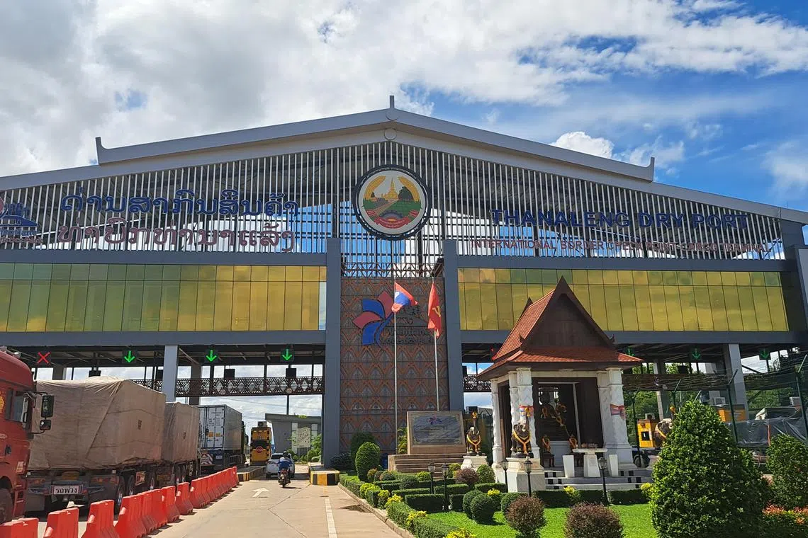 The autonomous Thanaleng Dry Port, in the Laotian capital of Vientiane and a kilometre away from the First Thai-Lao Friendship Bridge over the Mekong River, facilitates transitions between road, rail, sea and air transport.