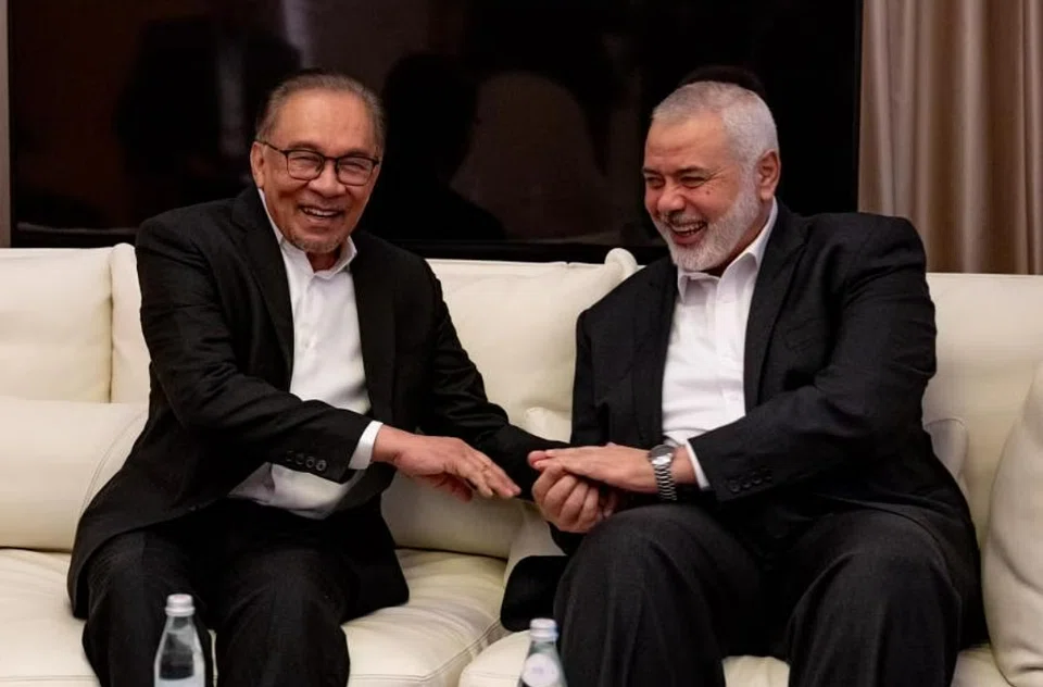 Anwar met Ismail Haniyeh of Hamas in Qatar and said he had good relations with the political leaders of Hamas, but no involvement in its military apparatus.