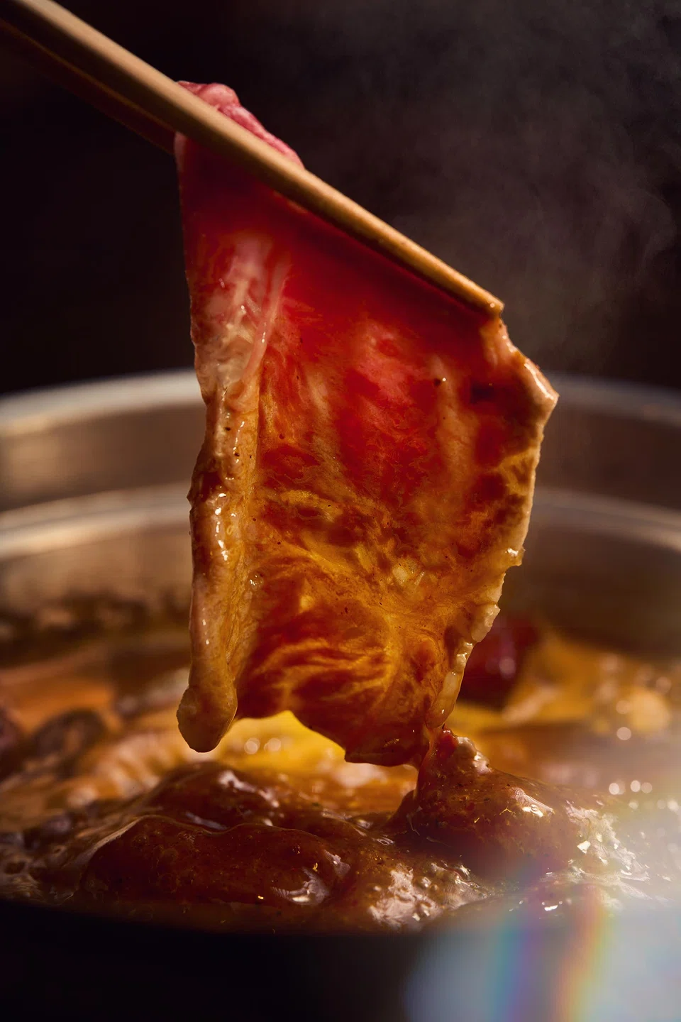 Mala broth is one of eight flavours available.