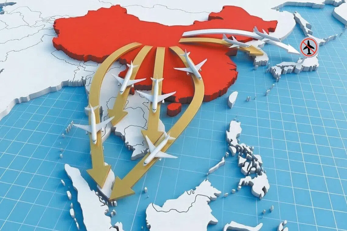 Following a diplomatic spat last November, Chinese tourists are abandoning Japan and flocking to South-east Asia in greater numbers. 